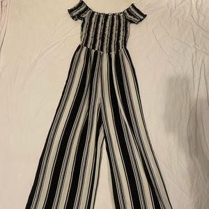 Black White Pantdress